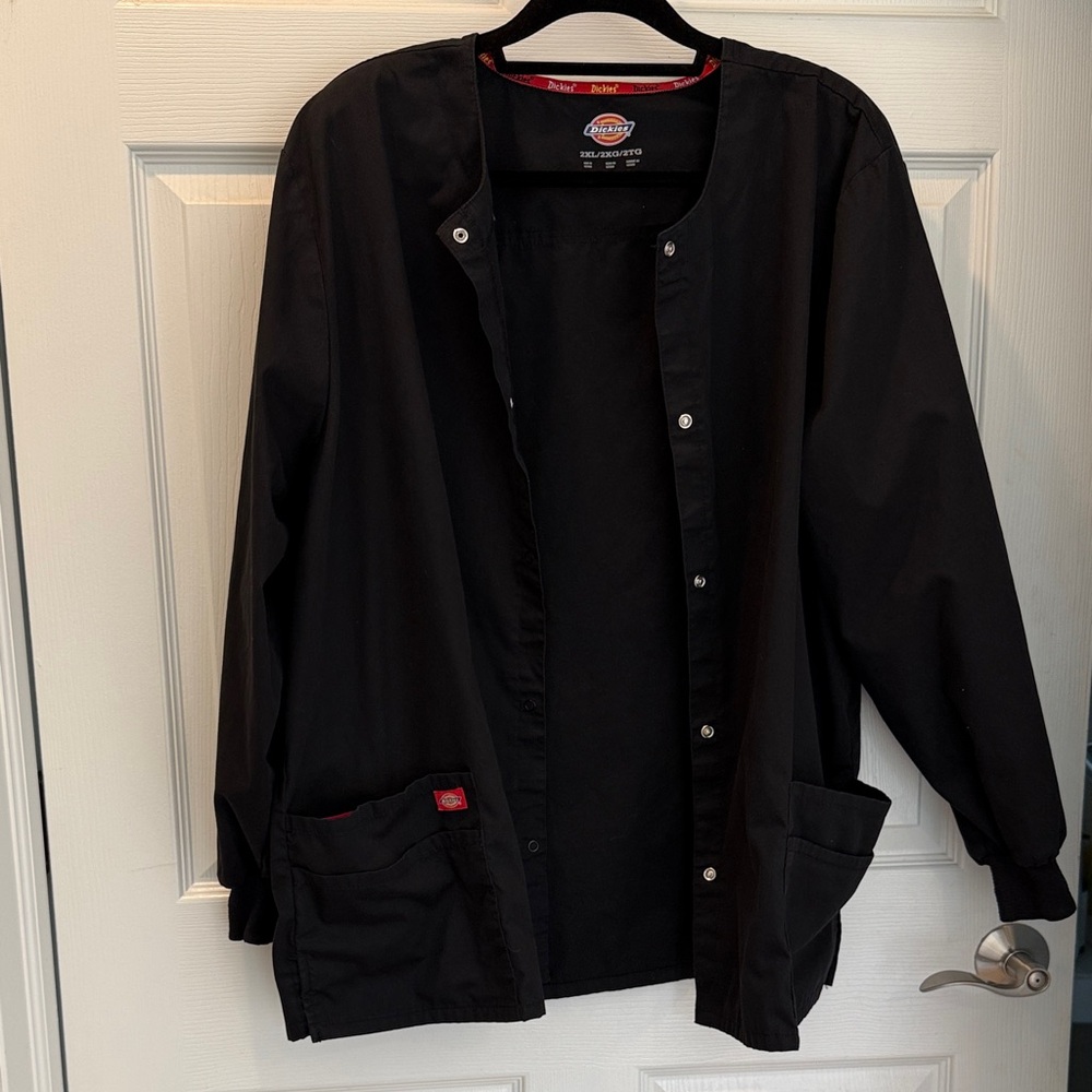 Dickies Black Lightweight Scrub Jacket XXL